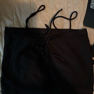 Black lounge tank top